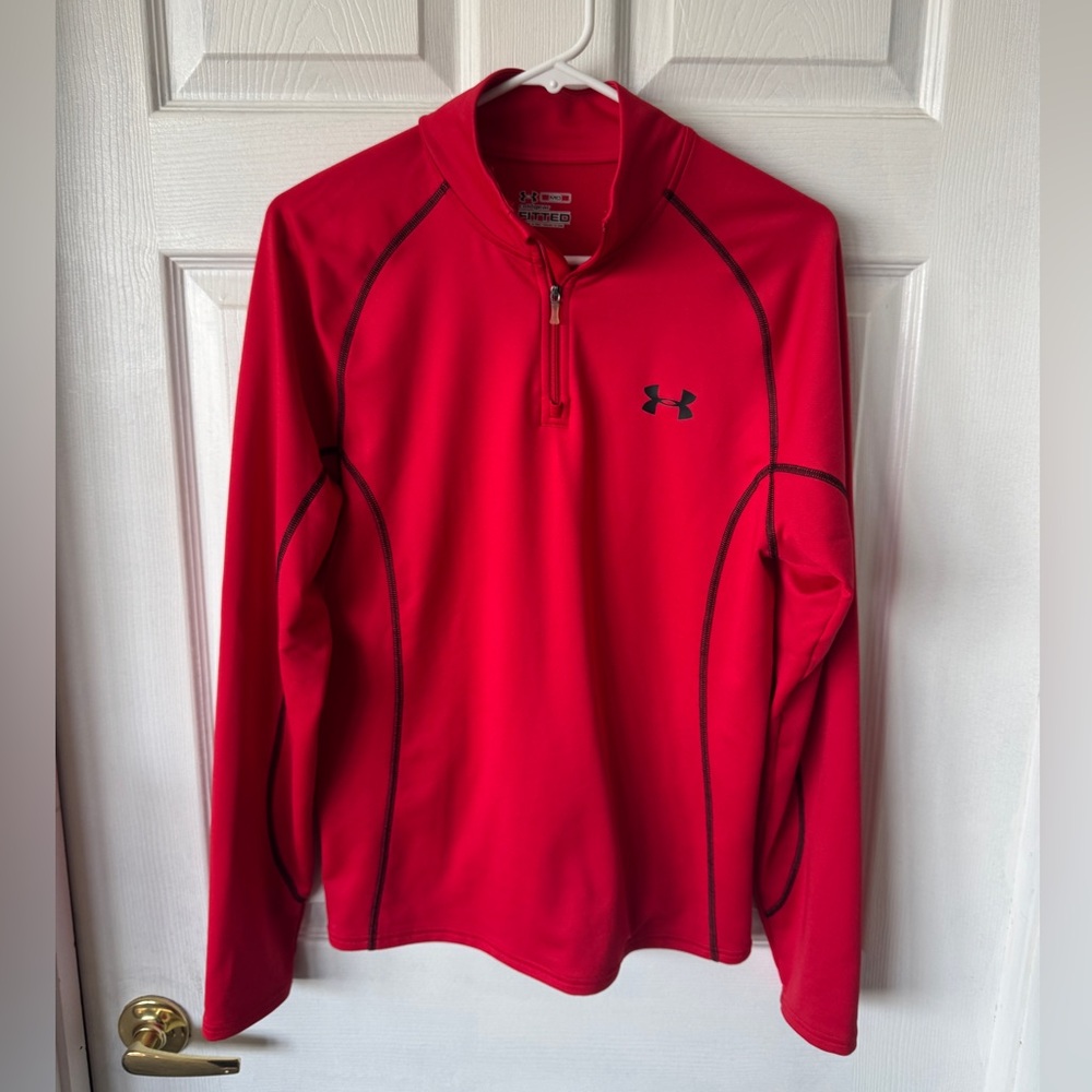 Under Armour Red Quarter-Zip Pullover